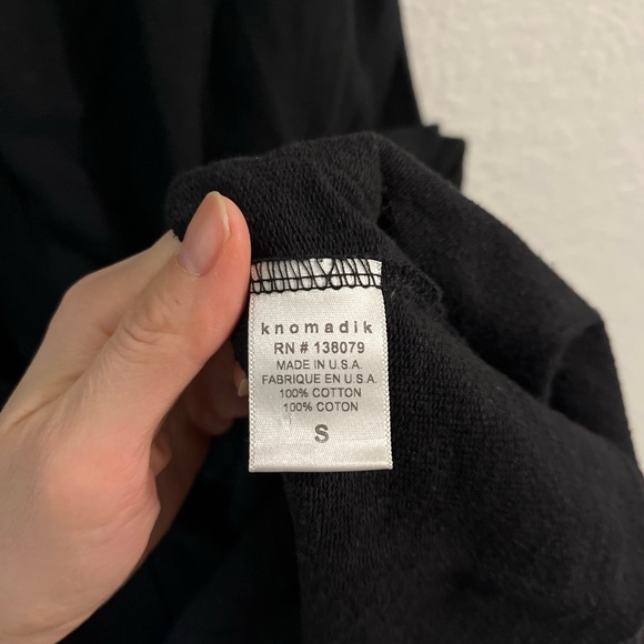 KNOMADIK by Daniel Patrick Men’s Shield Cloak Cardigan 100% Cotton French Terry - Picture 6 of 7